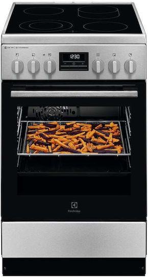 Electrolux Stove 58lt with Ceramic Hobs W50cm Inox