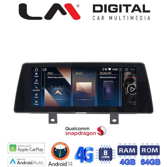 LM Digital Ηχοσύστημα Αυτοκινήτου για BMW X1 (F48) / X1 Audi B4 2015 2016 (Bluetooth/USB/WiFi/GPS/Apple-Carplay/Android-Auto) με Οθόνη Αφής 12.3"