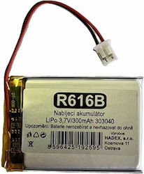 Hadex Li-Po Battery 3.7V 300mAh for RC Vehicle Hadex Li-Po Battery 3.7V 300mAh for RC Vehicle