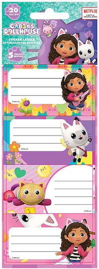 Gabby's Dollhouse Notebook Etiketten 10 Stück