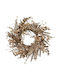 Lianos Christmas Decorative Wreath with Diameter 50cm Gold