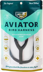 Aviator Bird Harness – Σαμαράκι Ελεγχόμενης Πτήσης Πτηνών Μαύρο