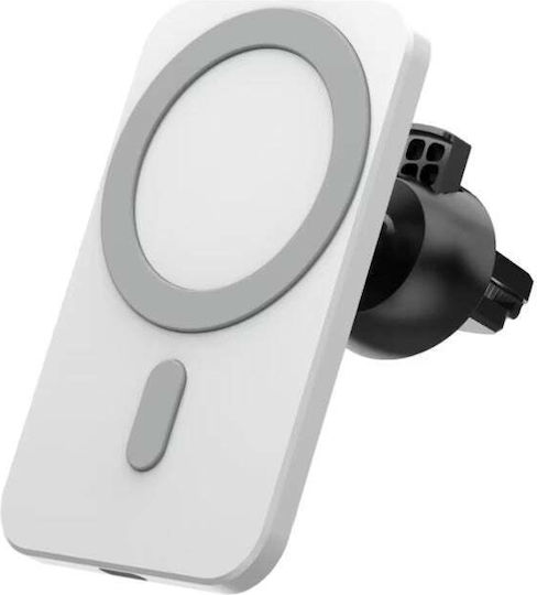 Suport auto pentru telefon cu magnet MagSafe Albă