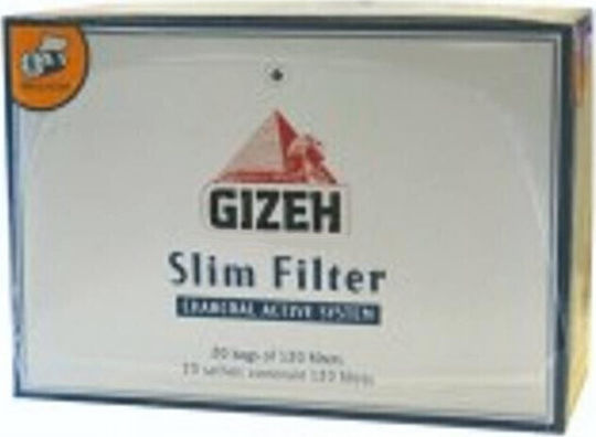 Gizeh Gizeh Slim Aktivkohle Filter-Tipps 120 Stück 20tlg