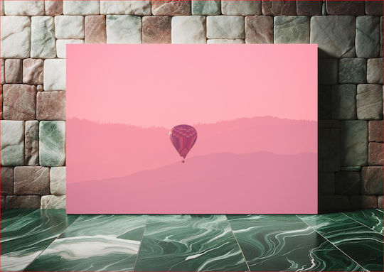 Панел Hot Air Balloon At Sunset Място на залез 150x100