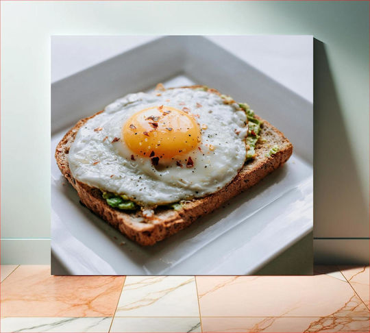 Панел Egg On Avocado Toast Авокадо Тост Яйце 120x120