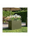 vidaXL Метална Саксия За Цветя Ладис 50x40x50см
