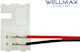 LED Strip Connector 3528 Power Supply 10mm Wellmax 02.038.0206 5 Pieces