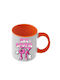 Mug Six-seven Orange Handle Interior