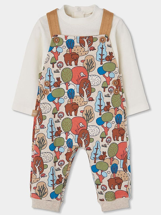 Kids Clothing Set with Dungarees Summer 2 Pieces Multicolour