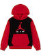 Kinder-Sweatshirt mit Kapuze und Taschen Schwarz