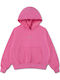 Fleece Kinder-Sweatshirt mit Kapuze und Taschen Fuchsie  Brooklyn