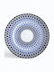 Ionia Illusion Serving Platter of Blue Porcelain with Diameter 30cm