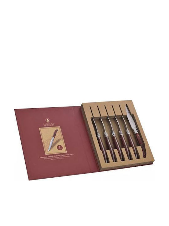 Laguiole Stainless Steel Knife Set 6 Pieces
