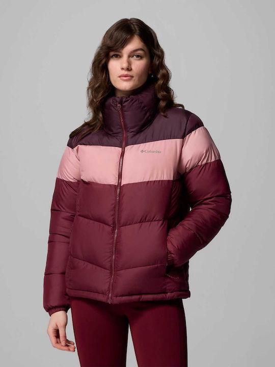 Columbia Γυναικείο Μπουφάν για Χειμώνα Red