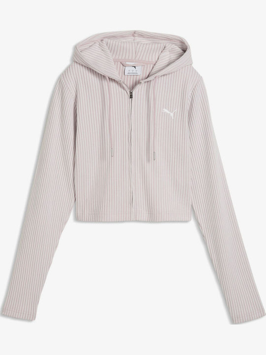 PUMA Ess Cropped Women's Hooded Sweatshirt Pink