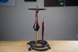 Alpha Ναργιλές Model S Μονός Κόκκινο 50cm