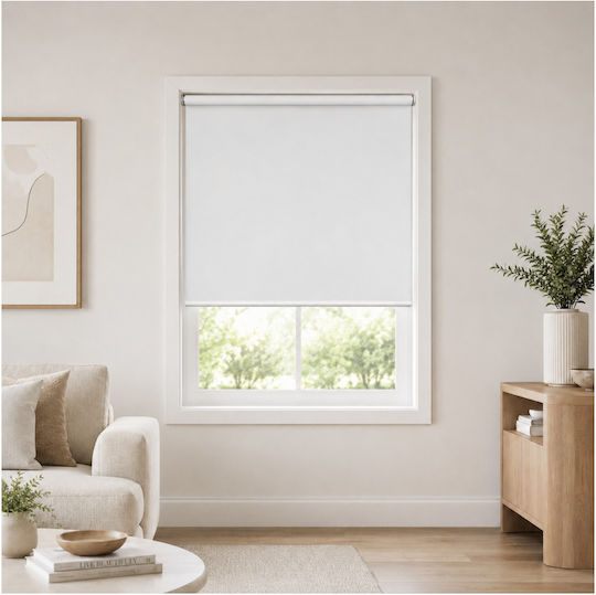 MRShome Ролетни Щори С Полузатъмнение Бели Ширина 80xВисочина 230см DRS-WH100230