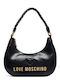 Leather Women's Hobo Bag Nero