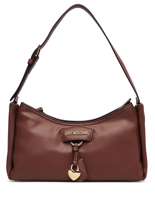 Moschino Leather Women's Shoulder Bag Brown