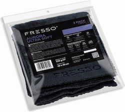 Fresso Lavete din Microfibră Aurora Ultra Soft 40 X 40 Cm 350 G/m² Fibră Lungă Margini Tăiate cu Laser Set 3 Buc 390624/fre 390624/fre