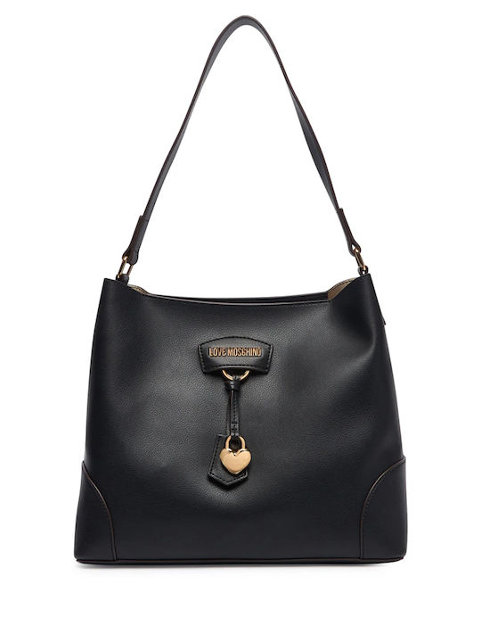 Black Leather Women's Shoulder Bag