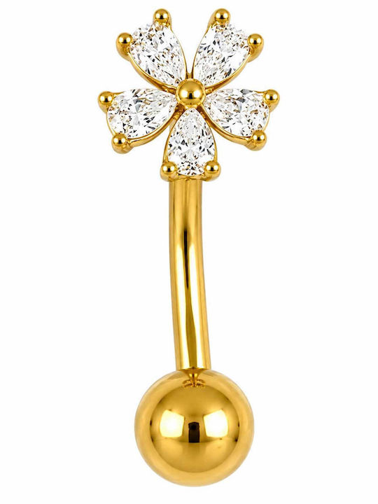 Poco Loco Belly Button Piercing from Gold Plate...