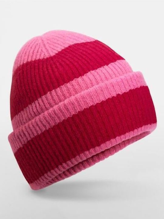 Beanie Unisex Knitted Beanie in Pink Colour