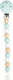 Nattou Pacifier Clip Green