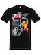 Männliches Bedrucktes T-shirt Schwarz Fight Club Dp9185