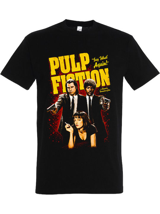 Unisex Bedruckte Blusen Schwarz Pulp Fiction Dp9204