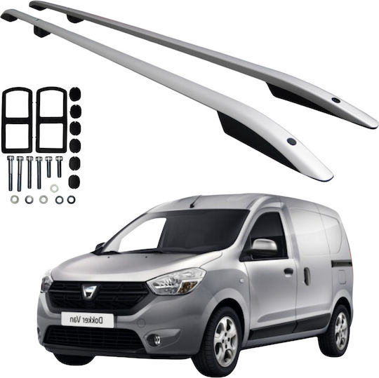 5K Parts Autodachträger Aluminium für Renault Express Dacia Dokker 2013-2020 mit Dachträgerfüßen