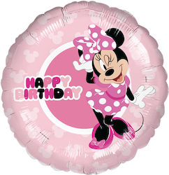 Balon Folie 17 Minnie Mouse Happy Birthday Roz 45 Cm