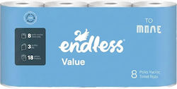 Endless Χαρτί Υγείας 8 Ρολά 3 Φύλλων (85gr/Ρολό) Endless Χαρτί Υγείας 8 Ρολά 3 Φύλλων (85gr/Ρολό)