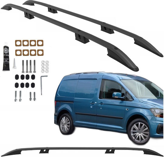 Roof Rails Volkswagen Caddy Ford Transit Connect Long 2020 Black