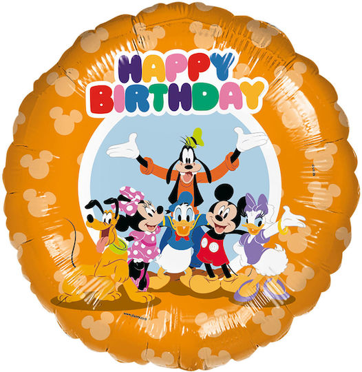 Baloane Folie 17 Mickey Mouse & Friends Zi De Naștere Fericită Colorate 45 Cm