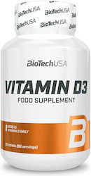 Biotech USA Vitamin D3 60 Ταμπλέτες