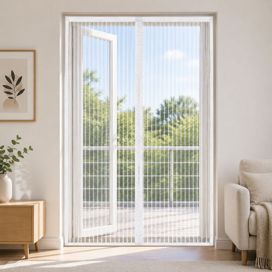ForHome Door Mosquito Net with Magnetic Clasp White 220x100cm ForHome Door Mosquito Net with Magnetic Clasp White 220x100cm