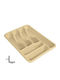Et Plast Plastic Drawer Cutlery Tray 40x30x7cm Beige