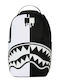 Sprayground School Backpack Junior High-High School Shark Central Black White Stencil 29 x 15 x 46cm