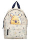 Vintage Lovers School Backpack For Elementary Beige 22 x 9 x 31cm