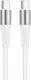 Vidvie Cable USB-C male - USB-C 60W White 3m