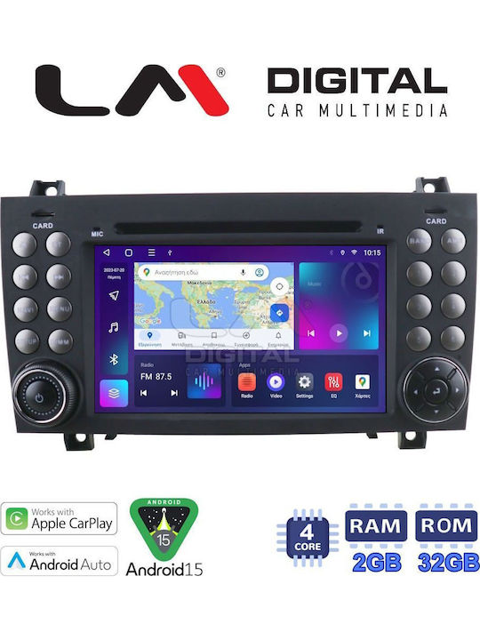 LM Digital Car Audio System for Mercedes-Benz SLK 2004 2010 Bluetooth USB Wi-Fi GPS Apple CarPlay Android Auto
