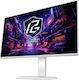 ASRock PGO27QSA-W QD-OLED Монитор 27" QHD 2560x1440 240Hz с Време на реакция 0.03ms GTG Бял