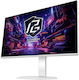 ASRock PGO27QSA-W QD-OLED Gaming Monitor 27" QHD 2560x1440 240Hz with Response Time 0.03ms GTG White