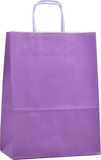 Papier Tasche Für Geschenk Lila 21x8x16cm