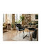 Alice Dining Room Metallic Grey 2 Pieces 59x61.5x86.5cm