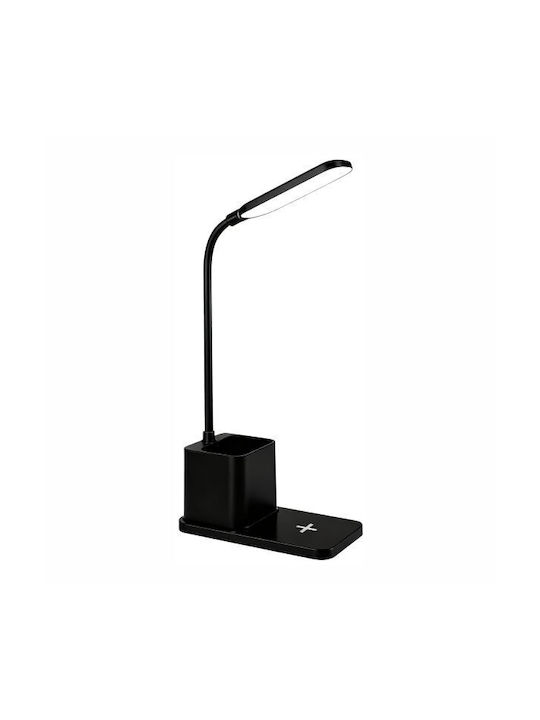 Spot Light LED Φωτιστικό Γραφείου σε Μαύρο Χρώμα