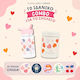 A Little Lovely Company Plastic Kids Thermos Water Bottle Set with Straw Non Spill Tritan 450ml