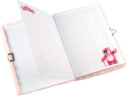 Caiet cu Copertă Catifelată și Încuietoare Lotso 21x15x2,5 cm